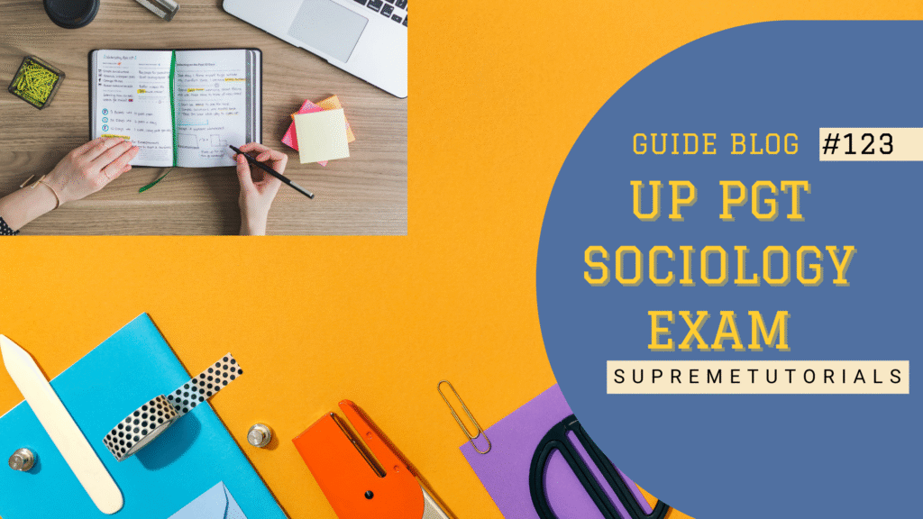 UP PGT SOCIOLOGY EXAM