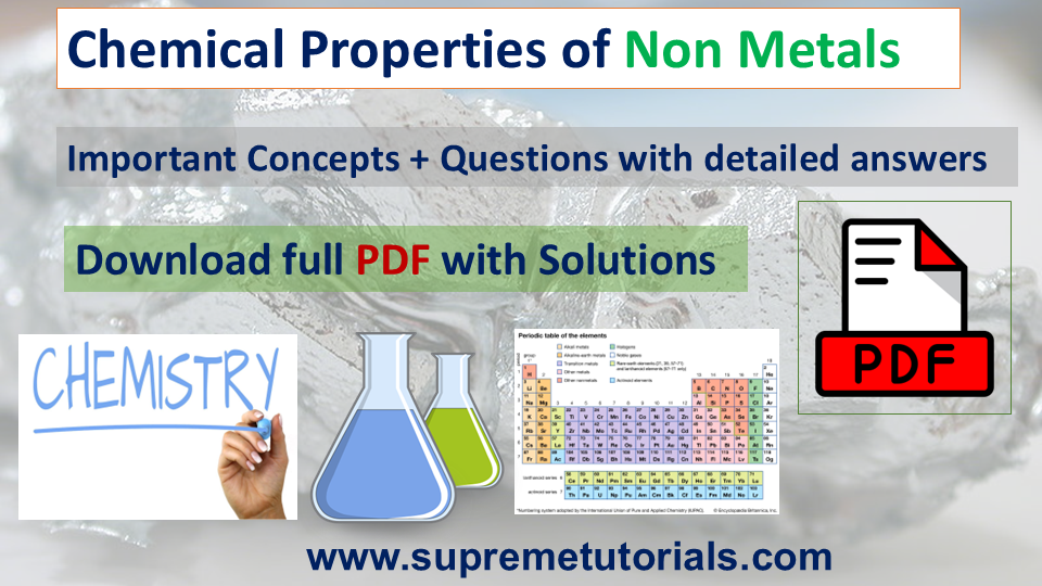 Non Metals Properties