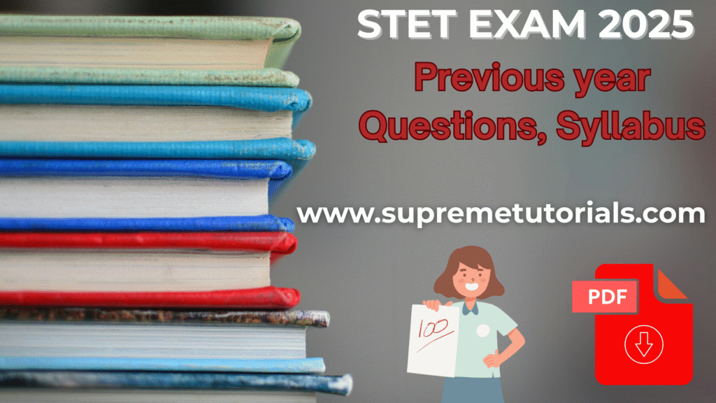 STET EXAM QUESTIONS